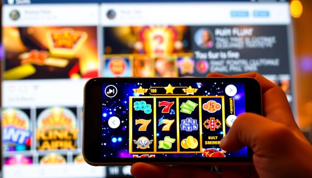 konten slot di media sosial
